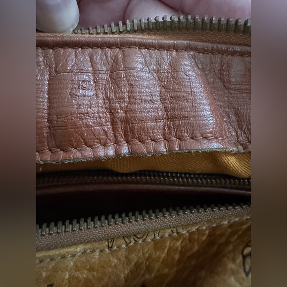 Authentic MCM Vintage Visetos Heritage Boston Cognac Bag small A00172 - Picture 14 of 16